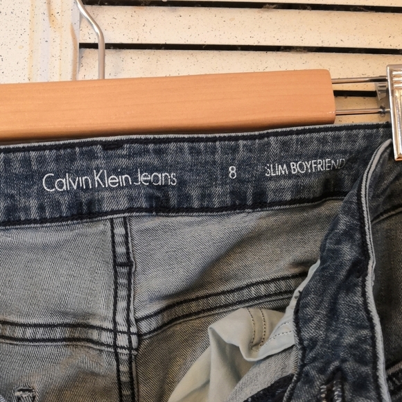 Calvin Klein Slim BF Jeans - Sz 8 Medium Wash - Picture 4 of 5